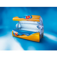  Профессиональный горизонтальный турбо-солярий L-65 Strawberry Star Dynamic Power - Soltron