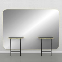 Зеркало парикмахерское &quot;Madison Gold Infinite 2P&quot;