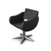 Кресло парикмахерское &quot;Fifties Black P&quot;