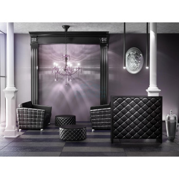 Мужское зеркало барбер &quot;Гламрок&quot; с полкой