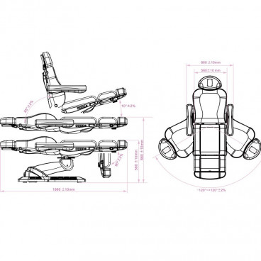 Кресло &quot;MK Nico&quot; косметологическое