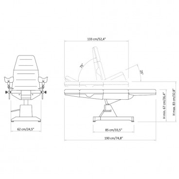 Косметологическое кресло &quot;Lemi HydroGyno&quot;