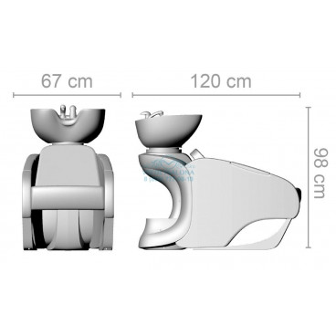 Мойка парикмахерская SKID VIBRO MASSAGE
