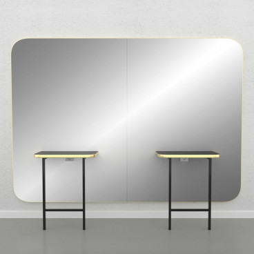 Зеркало парикмахерское &quot;Madison Gold Infinite 2P&quot;