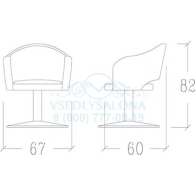 Кресло парикмахерское OXFORD