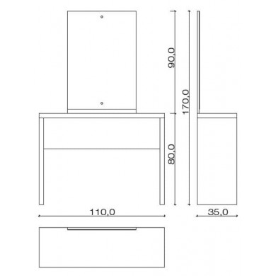 Парикмахерское зеркало Flat
