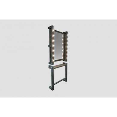 Мужское барбер зеркало Andres с подставкой и подсветкой