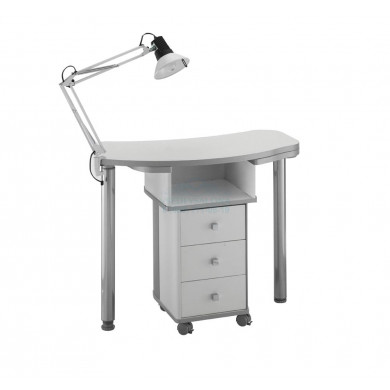 Стол маникюрный белый 488L 